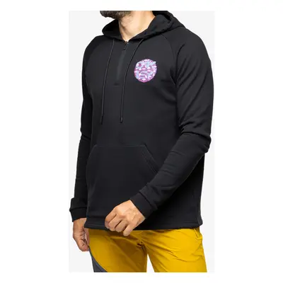 Oakley Agaricus Nassa 1/4 Zip Hoodie Kapucnis felső - blackout