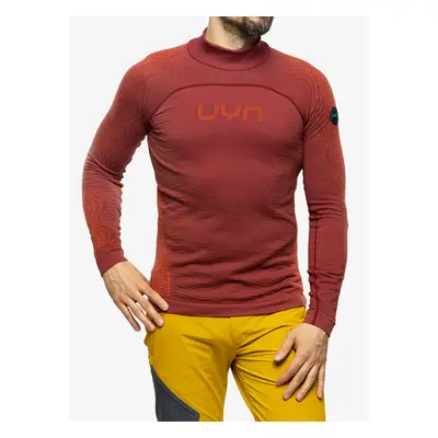 UYN Man Nival 2nd Layer OW Shirt Long SL Termoaktív Felső - sofisticated red/orange shiny