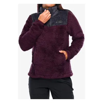 Black Diamond Roadie QTR Zip Fleece Női Polár - bordeaux/carbon