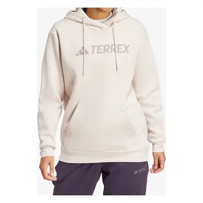 adidas TERREX Multi Large Logo Hoody Női kapucnis felső - putty mauve