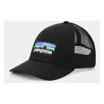 Patagonia P-6 Logo LoPro Trucker Hat Sapka - black