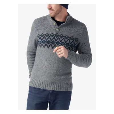 Smartwool Heavy Henley Sweater Gyapjúpulóver - charcoal heather