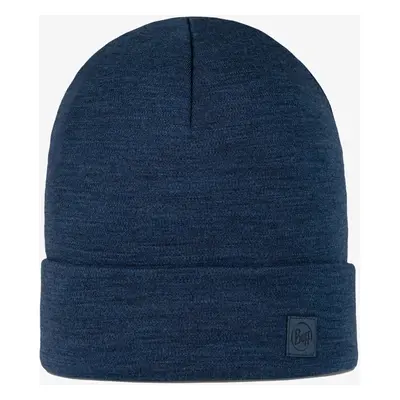 Buff Merino Heavyweight Beanie Téli sapka - solid night blue