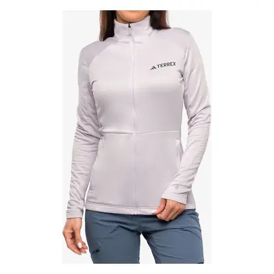 adidas TERREX Multi Full Zip Fleece Jacket Cipzáras Női Felső - silver dawn