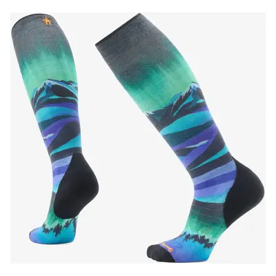 Smartwool Ski Targeted Cushion Compression Print OTC Socks Női zokni - black