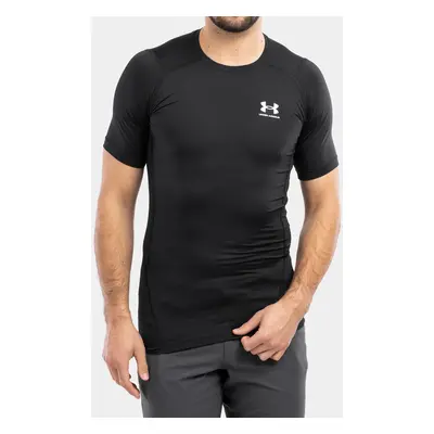 Under Armour HG Armour Comp S/S Férfi Póló - black/white