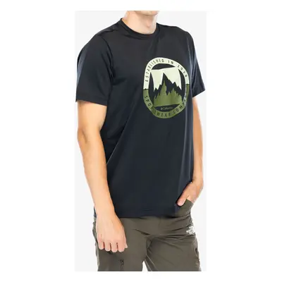 Columbia Ice Lake II SS Tee Nyomtatott póló - black/boundless borders