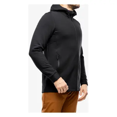 Mons Royale Arcadia Merino Fleece Hoody Polárfelső - black