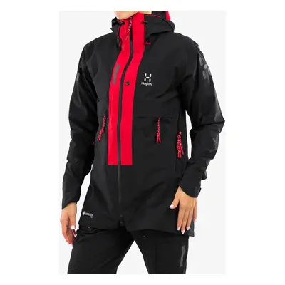 Haglofs L.I.M ZT Trek GTX Pro Jacket Női Esőkabát - true black/zenith red