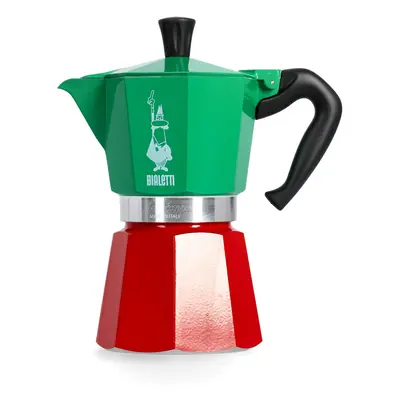 Bialetti Moka Express Italia 6TZ Turista kávéfőző - grn/red