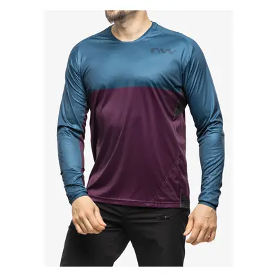 Northwave Edge Jersey Long Sleeve Kerékpáros Felső - deep blue/purple