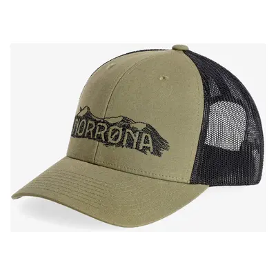 Norrona Trucker Mesh Snap Back Cap Baseball-Sapka - olive night/caviar