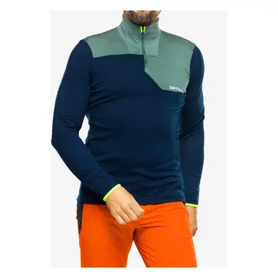 Ortovox Fleece Light Zip Neck Hőszigetelő felső - deep ocean