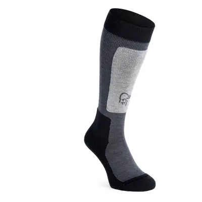 Norrona Lofoten Mid Weight Merino Socks Long Sízokni - cool black