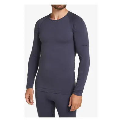 Icebreaker Merino Zoneknit Seamless LS Crewe Termoaktív felső - graphite