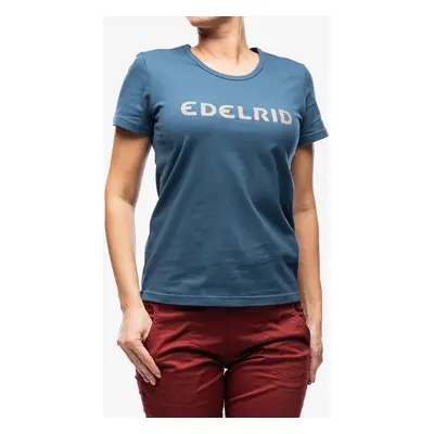 Edelrid Corporate T-Shirt II Női Pamutpóló - petrol/navy