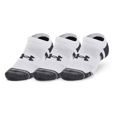 Under Armour Performance Cotton No Show 3-Pack Zokni - white/white/pitch gray