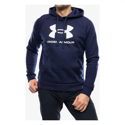 Under Armour Rival Fleece Logo Hoodie Kapucnis felső - midnight navy/white