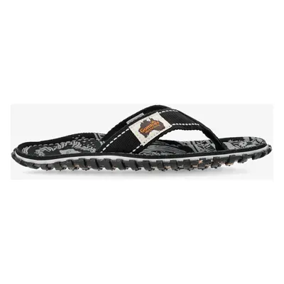 Gumbies Islander Canvas Flip-Flops Ujjas Papucs - midnight black