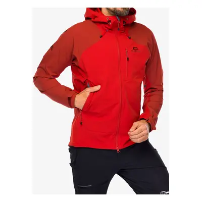 Mountain Equipment Frontier Hooded Jacket Softshell kabát - atlas red/burnt henna