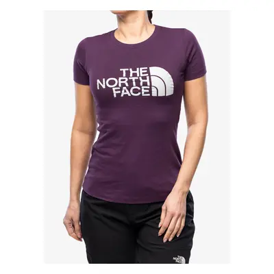 The North Face S/S Easy Tee Női nyomtatott póló - black currant