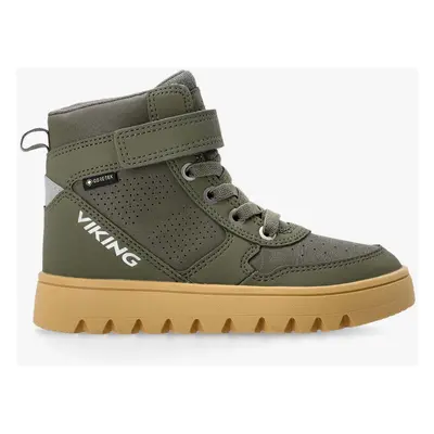 Viking Footwear Fleek Mid GTX 1V Gyerekcipő - olive