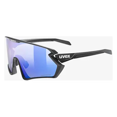 Uvex Sportstyle 2.0 P Kerékpáros Szemüveg - black matt/mirror blue