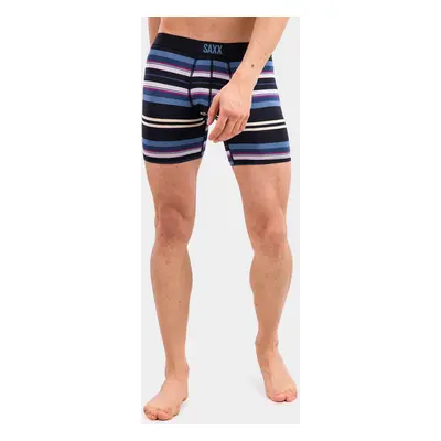 SAXX Vibe Boxer Brief Termoaktív Férfi Boxeralsó - black tartan stripe