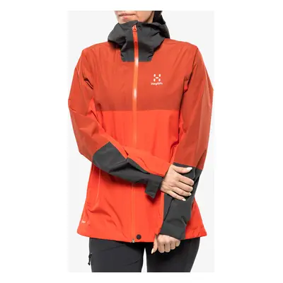 Haglofs Finch Proof Jacket Női Esőkabát - poppy red/corrosion