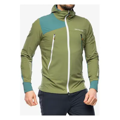 Ortovox Pala Hooded Jacket Férfi softshell kabát - wild herbs