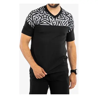 Sensor Helium Jersey S/S Kerékpáros Póló Férfi - black/stars