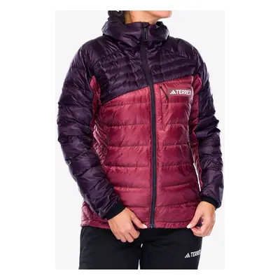 adidas TERREX Xperior COLD.RDY Down Hooded Jkt Női pehelykabát - aurora black/quiet crimson