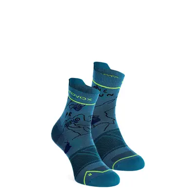 Ortovox Alpine Light Quarter Socks Merino Gyapjú Zokni - mountain blue