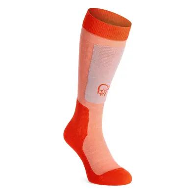 Norrona Lofoten Mid Weight Merino Socks Long Sízokni - orange alert/peach amber