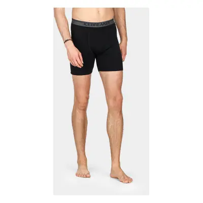 Icebreaker Anatomica Long Boxers Termoaktív Boxeralsó - black