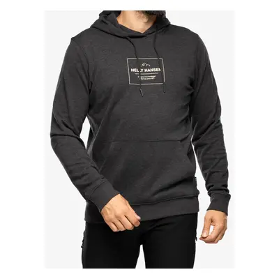 Helly Hansen F2F Organic Cotton Hoodie Férfi felső - ebony melange