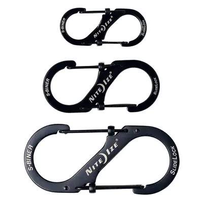 Nite Ize S-Biner SlideLock Set 2, 3, Kulcstartó Karabiner - black