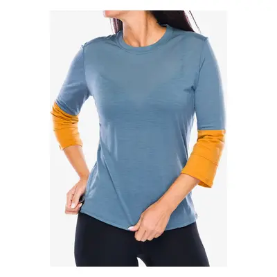 Patagonia Merino 3/4 Sleeve Bike Jersey Női kerékpáros póló - utility blue