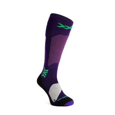 X-Socks Ski Discover OTC Sízokni - deep purple/light sand