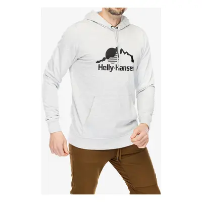 Helly Hansen Nord Graphic Pullover Hoodie Kapucnis felső - grey melange/grey