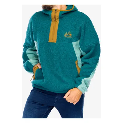 Marmot Super Aros Fleece Hoodie Férfi polár - dark jungle/blue agave/hazel