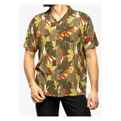 Protest Prthamra Short Sleeve Shirt Férfi Ing - artichoke green