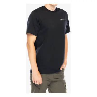 Columbia Explorers Canyon Back S/S Tee Pamutpóló - black/epicamp graphic