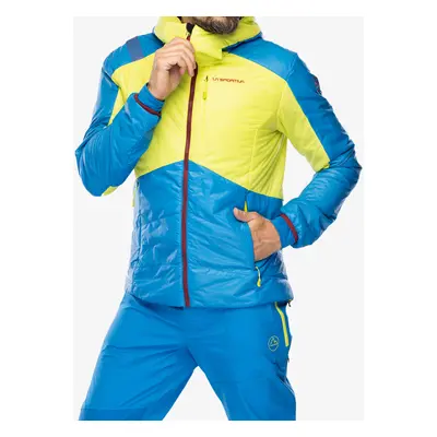 La Sportiva Alpine Guide Primaloft Hoody Bélelt kabát - lime punch/electric blue