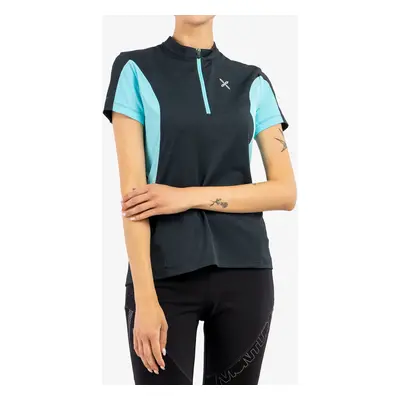 Montura Track Zip T-Shirt Női Kerékpáros Póló - dark grey/ice blue