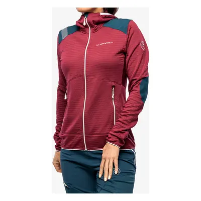 La Sportiva Lucendro Thermal Hoody Női Kapucnis Felső - red plum/storm blue