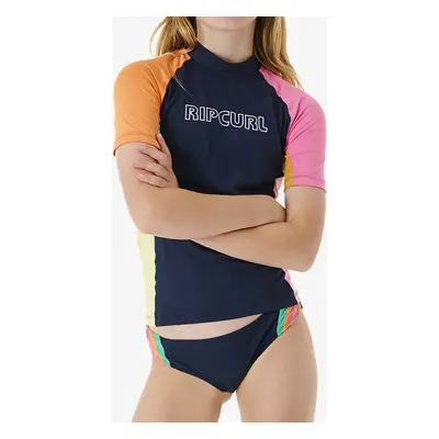 Rip Curl Day Break SS Rash Vest Gyerekpóló - navy