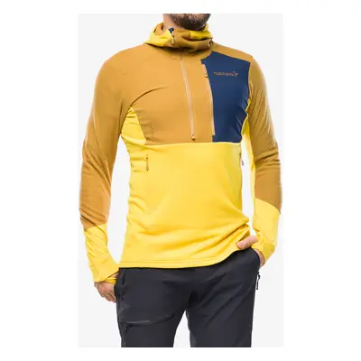 Norrona Lofoten Thermal Pro Hood Kapucnis felső - sulphur/camelflage