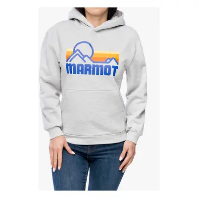 Marmot Coastal Hoody Női kapucnis felső - light grey heather