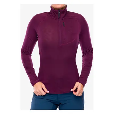 Black Diamond Coefficient LT Quarter Zip Pullover Termoaktív női felső - blackberry